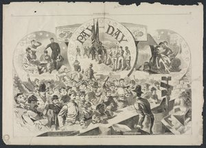 पॉटोमैक की सेना में पे डे, 1863। द्वारा विंसलो होमर