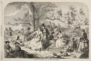1858 में जंगल में पिकिंग। द्वारा विंसलो होमर