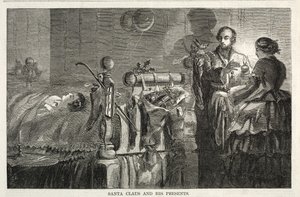 सांता क्लॉस और उनके प्रस्तुतकर्ता, 1858। द्वारा विंसलो होमर