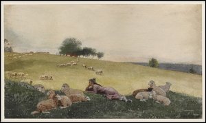 1878 में ह्यूटन फार्म की चरवाहा द्वारा विंसलो होमर