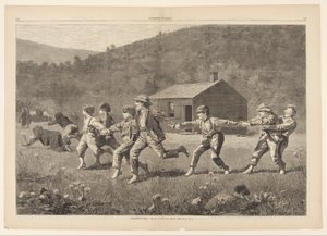 हार्पर वीकली से 20 सितंबर, 1873, पीपी 245-25, व्हिप स्नैप करें द्वारा विंसलो होमर