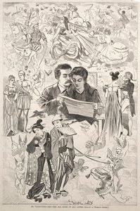 सेंट वैलेंटाइन - द ओल्ड स्टोरी इन ऑल लैंड्स, 1868। द्वारा विंसलो होमर
