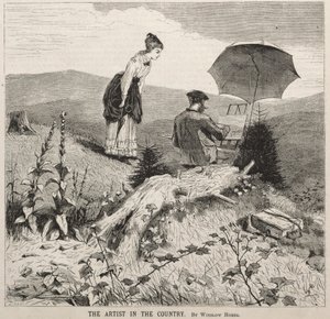 देश में कलाकार, 1869। द्वारा विंसलो होमर