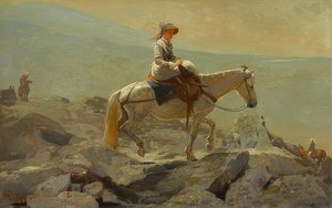 द ब्रिडल पाथ, व्हाइट माउंटेन। 1868 द्वारा विंसलो होमर