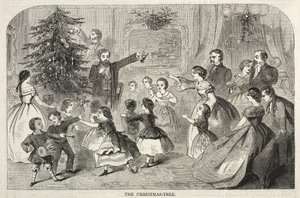 क्रिसमस ट्री, 1858। द्वारा विंसलो होमर