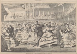 संगीत अकादमी में द ग्रेट रशियन बॉल, नवंबर 5, 1863, 1863 में प्रकाशित हुआ। द्वारा विंसलो होमर