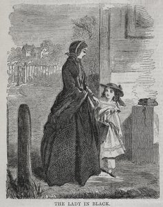 द लेडी इन ब्लैक, 1860। द्वारा विंसलो होमर