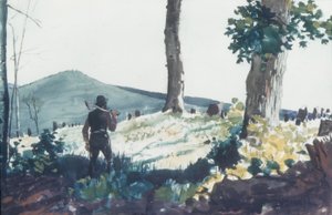 द पायनियर, 1900 (wc और ग्रेफाइट पेपर पर) द्वारा विंसलो होमर