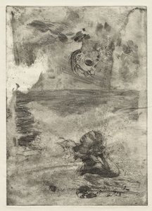 दो प्रमुख, "अंडरट्रॉ" के बाद अध्ययन, c.1886, मुद्रित c.1967 द्वारा विंसलो होमर