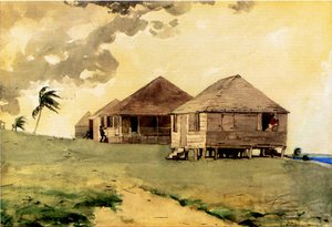 अपकमिंग टोरनेडो, बहामास, 1885 (कागज पर wc und पेंसिल) द्वारा विंसलो होमर