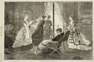 नए साल के दिन, 2 जनवरी, 1869 को लकड़ी की नक्काशी द्वारा विंसलो होमर
