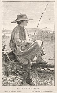 कौवे को देखना, 1868। द्वारा विंसलो होमर