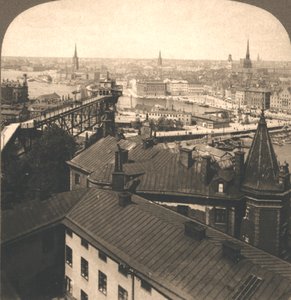 स्टॉकहोम सड़कों से मोसेबैक, स्वीडन, 1905। द्वारा वर्क्स एंड सन स्कल्पचर स्टूडियो