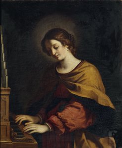 आयोजक के रूप में सेंट सेसिलिया द्वारा Guercino की कार्यशाला