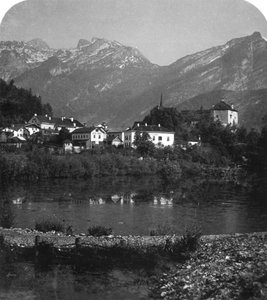 गोलिंग और टेन्नेजबर्गे, साल्ज़बर्ग, ऑस्ट्रिया, c1900s।