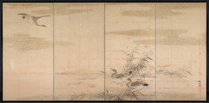 हंस, नरकट और पानी द्वारा Yamamoto Baiitsu