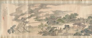 दीर्घायु के कवक का सम्मान करने के लिए स्टूडियो का दूसरा दृश्य, 1825। द्वारा यांग तियानबी
