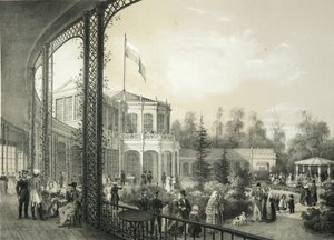 पावलोव्स्क में रेलवे स्टेशन, 1840-1850 द्वारा येगोर येगोरोविच मीयर