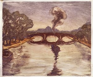 सीन पर एक नाव, 1914
