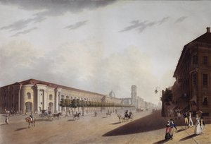 सेंट पीटर्सबर्ग, 1820 में द ग्रेट गोस्टिनी डावर मर्चेंट यार्ड द्वारा यरमोलई इवानोविच येसाकोव