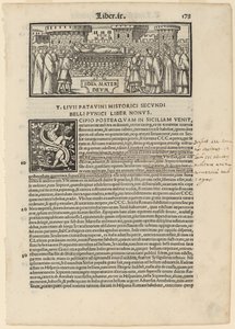 लिवियस हिस्टोरियाबम लिब्री से पृष्ठ, 1520।