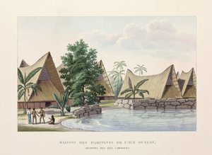Oualan, कैरोलीन द्वीप समूह पर वास्तुकला सदनों द्वारा फ्रेडरिक (एटीआर) बरनार्ड