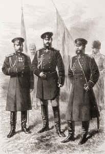 रुसो-तुर्की युद्ध (1877-1878) के दौरान कोकेशियान सेना के जनरल स्टाफ द्वारा . .