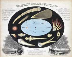 धूमकेतु और एरोलाइट्स (उल्का)', c 1851 द्वारा फ्रेडरिक (एटीआर) बरनार्ड