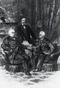 फ्रेडरिकश्रुहे, अक्टूबर 1887, जर्मनी में ओटो वॉन बिस्मार्क (1815-1898) और फ्रांसेस्को क्रिस्पी (1819-1901) के बीच सम्मेलन द्वारा सेवेरिनी सेवेरिनी