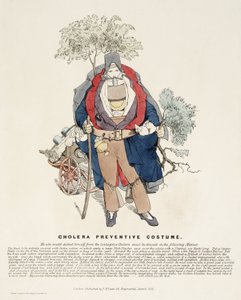 रोग, हैजा 'हैजा निवारक पोशाक', मार्च 1832 द्वारा फ्रेडरिक (एटीआर) बरनार्ड