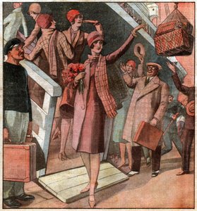 1928 में मिस फ्रांस। 1928 में मिस फ्रांस। द्वारा फर्डिनेंड जॉर्ज वाल्डमुलर