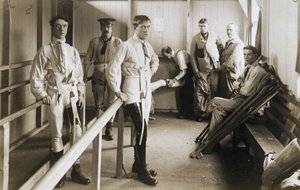 कृत्रिम पैर पहने हुए प्रोस्थेटिक्स सैनिक, c 1915-1918 द्वारा फर्डिनेंड जॉर्ज वाल्डमुलर