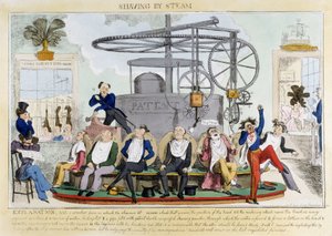 स्टीम द्वारा शेविंग', c 1810 द्वारा फर्डिनेंड जॉर्ज वाल्डमुलर