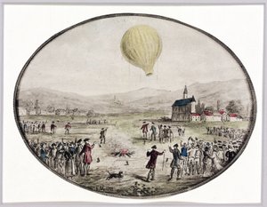 पहला सार्वजनिक गुब्बारा चढ़ाई, 5 जून 1783 द्वारा फ्रेडरिक (एटीआर) बरनार्ड