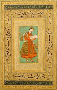 कोर्टियर का चित्र, c.1590-1605 द्वारा मनोहर