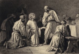 यीशु ने अपने चेलों के बीच में प्रार्थना की