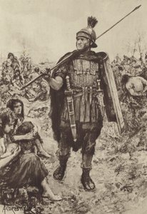 फील्ड में बंदियों की रखवाली एक सैन्य टुकड़ी द्वारा Amedee Forestier के बाद