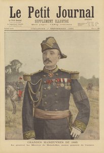 1895 के फ्रेंच आर्मी ग्रेट युद्धाभ्यास। बोइसडेफ्रे की भेड़