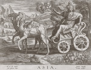 चार महाद्वीपों से एशिया, पब। C 1588-89