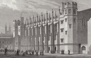 द न्यू हॉल, Christs अस्पताल, 1828 द्वारा शेफर्ड के बाद थॉमस होस्मर