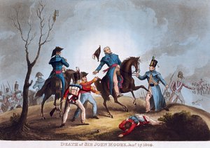 सर जॉन मूर की मृत्यु, 17 जनवरी 1809 (रंगीन एक्वाटिंट)