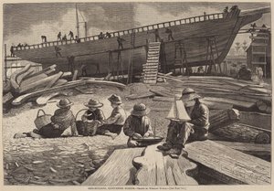 जहाज निर्माण, ग्लूसेस्टर हार्बर द्वारा Winslow Homer