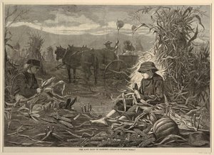 हार्वेस्ट के अंतिम दिन, हार्पर वीकली से, 6 दिसंबर, 1873, पृ. 1092.