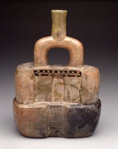 मंदिर के रूप में रकाब-टोंटी वाला जहाज, अर्ली होराइजन, c.900-200 ईसा पूर्व (सिरेमिक) द्वारा संस्कृति