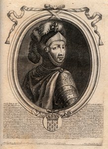 फ्रांस के फिलिप III का पोर्ट्रेट, dit Philippe le Hardi (1245-1285) (कैपिटियन का राजवंश) - फिलिप III को फ्रांस का बोल्ड किंग कहा जाता है - 'लेस ऑगस्टेस रिप्रेजेंटेशन डे टौस लेस किंग्स डी फ्रांस फ्रामॉन्ड से लुइसXIV' से उत्कीर्णन, पेरिस
