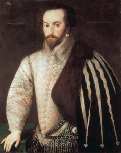 सर वाल्टर रैले का पोर्ट्रेट (1554 - 1618)। पेंटिंग का श्रेय फेडेरिको ज़ुकारो (या ज़ुकरी) (1549 - 1609) को दिया गया। 1588. लंदन, नेशनल पोर्ट्रेट गैलरी। द्वारा या ज़ुकारो फेडेरिको ज़ुकेरी