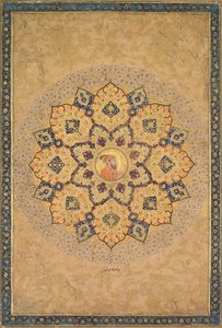 शम्सा (सूर्योदय चित्र) औरंगजेब (1618-1707) का चित्र, सम्राट के एल्बम (केवोर्कियन एल्बम) से द्वारा शायद Bichitro द्वारा
