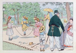 जैक्स मैरी गैस्टन ओनफ्रे डी ब्रेविल ने JOB (1858 - 1931); "" लेस एपिस डी फ्रांस "" पुस्तक से चित्रण: द गार्जियन ऑफ स्क्वायर इन द 19वीं सदी; कोल, भाग द्वारा Onfray de Breville जाक जॉब के लिए छद्म नाम