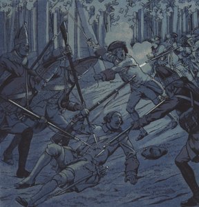 सार्जेंट डुबोइस और शेवेलियर डी "असास एट द क्लॉटर ऑफ क्लोस्टर कम्पेन, 1760
