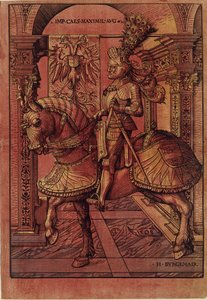 घोड़े की पीठ पर सवार सम्राट मैक्सिमिलियन I, 1508